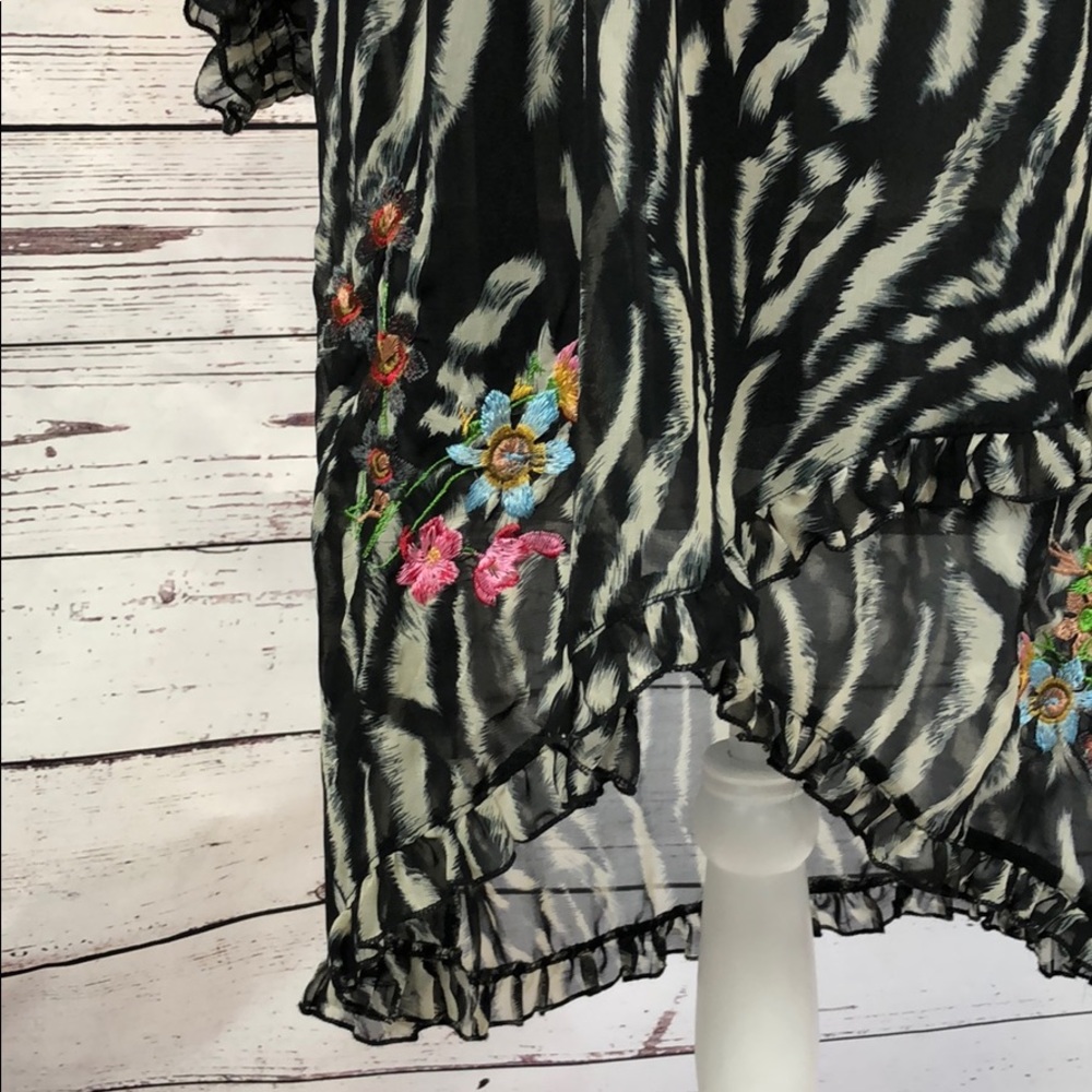 Urban Mango zebra print chiffon dress - Picture 5 of 8
